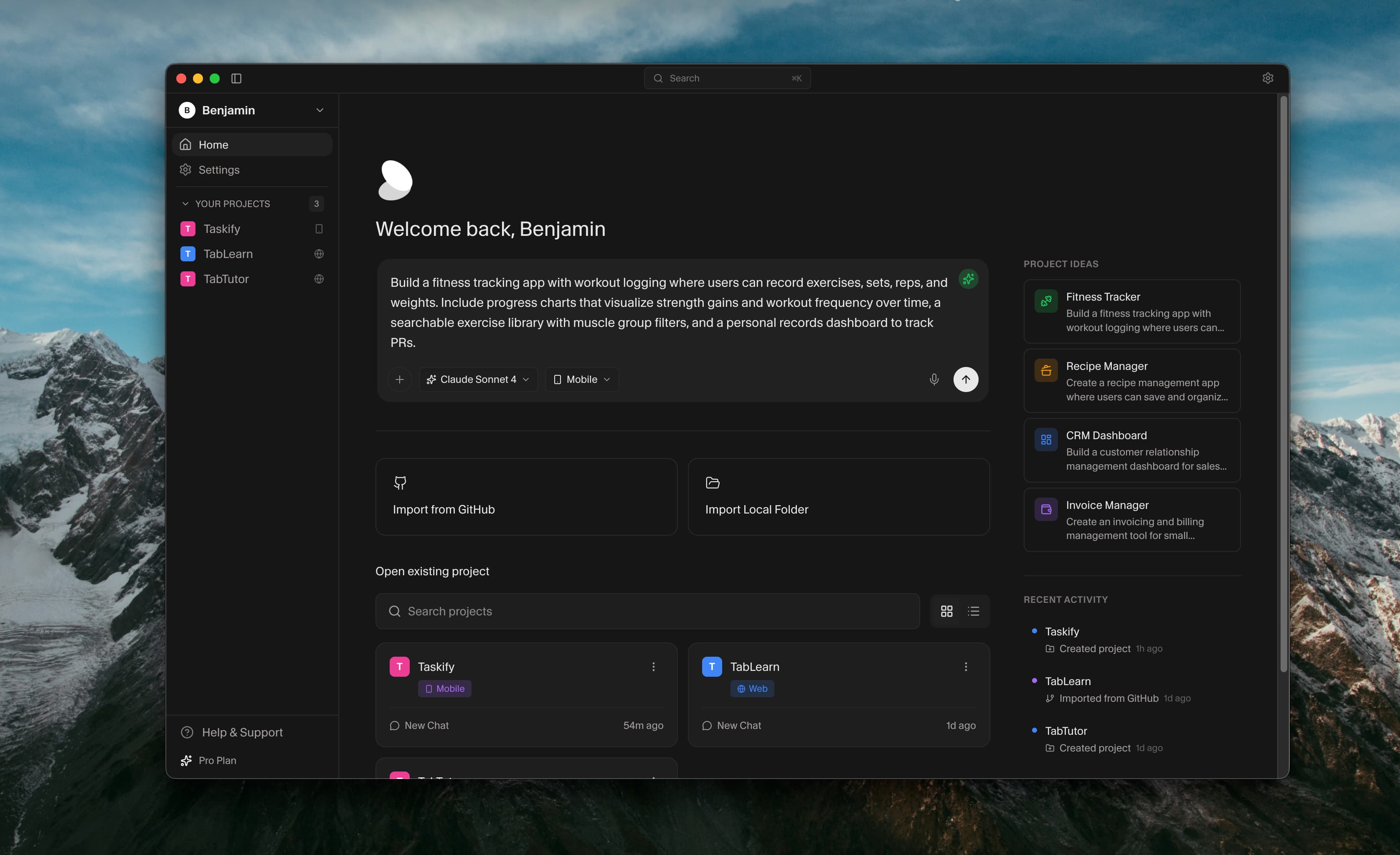 Bfloat Workbench interface